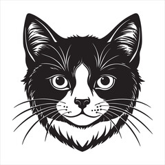 A Playful Portrait of a Manx Cat, a Unique and Intelligent Breed Known for its Naturally Occurring Bobtail and a Dog-like Demeanor