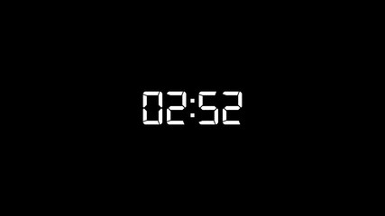 Countdown timer animation of 3 minutes on transparent background with alpha channels, 3 minutes countdown timer animation, countdown video. - Powered by Adobe
