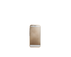 mobile phone with blank screen isolated on white background. PNG Transparent file type with high definition quality And vibrant color grading Available.