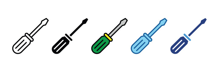 Screwdriver  Icon Element For Design