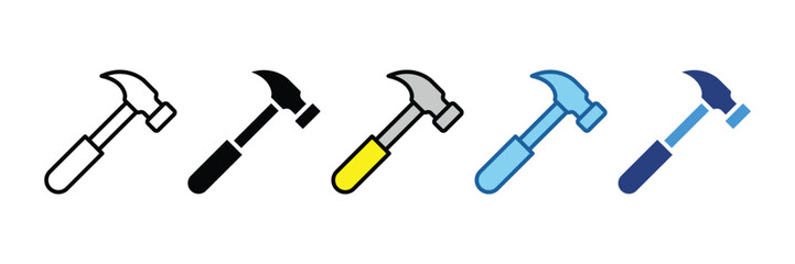 Hammer  Icon Element For Design