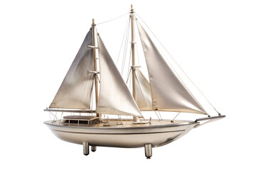 Obraz premium wooden sailing ship isolated on white background. PNG Transparent file type with high definition quality And vibrant color grading Available.