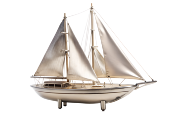 wooden sailing ship isolated on white background. PNG Transparent file type with high definition quality And vibrant color grading Available.