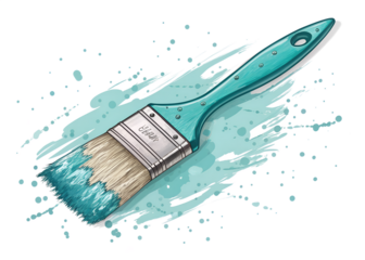 make up brush and powder isolated on white background. PNG Transparent file type with high definition quality And vibrant color grading Available.