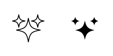 Sparkles icon, Vector illustration