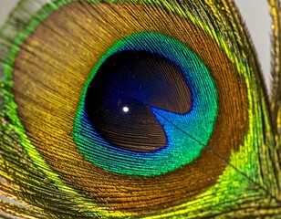 Close-up peacock feather (1)