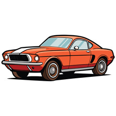 Classic American Muscle Car Vintage Sports Vehicle