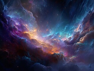 Fototapeta premium Abstract cosmic cloudscapes
