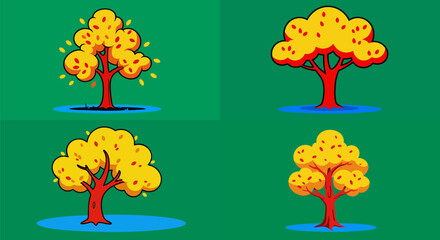 autumn trees in the park