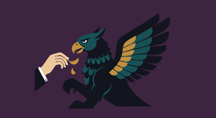 vector illustration of an eagle