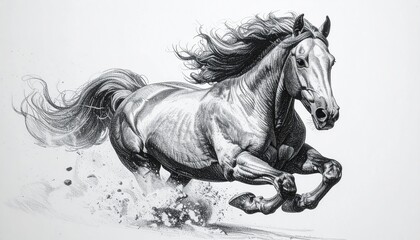 Obraz premium Freedom sketched in shades of black and dust