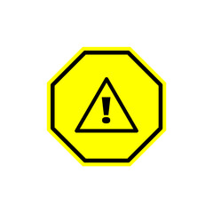 yellow warning triangle sign