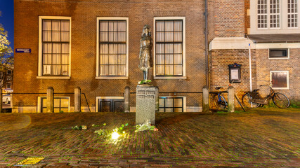 Dutch architecture in Amsterdam in Holland on june 12th 2025