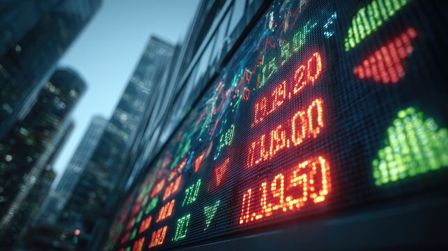 Cityscape stock ticker