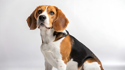 close up jack russell terrier puppy isolated on white background