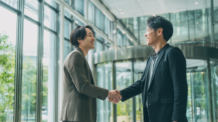 ビジネスパートナーシップの握手