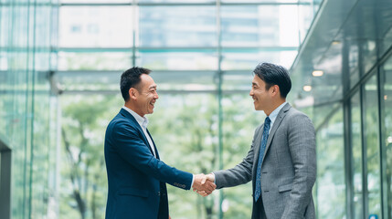 ビジネスパートナーシップの握手