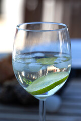 Close-up of a glass of refreshment