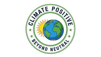 Climate Positive Initiative Illustration for Environmental Sustainability