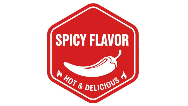 Spicy Flavor Hot and Delicious Chili Pepper Food Illustration