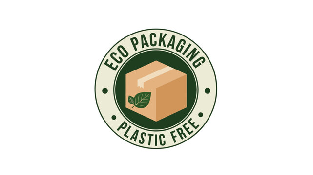 Eco-Friendly Packaging Illustration for Sustainable Delivery