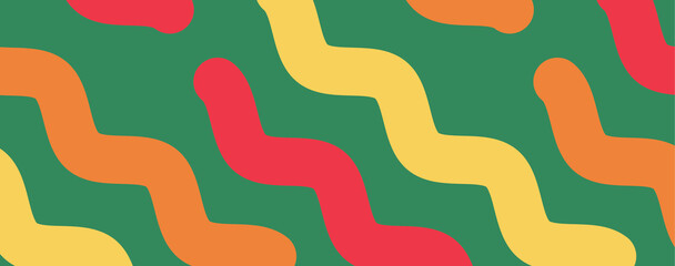 Creative concept of summer bright and juicy banner. Modern abstract art design with wavy shapes. Templates for celebration, ads, branding, card, cover, label, poster, sales 