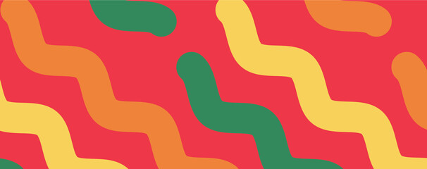  Creative concept of summer bright and juicy banner. Modern abstract art design with wavy shapes. Templates for celebration, ads, branding, card, cover, label, poster, sales