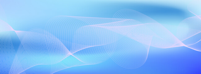 blue wave background with soft lines brhouce curve presentation and poster. vector illustration,web