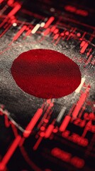 Financial Volatility in Japan Shown by Bear Market Candlestick Chart