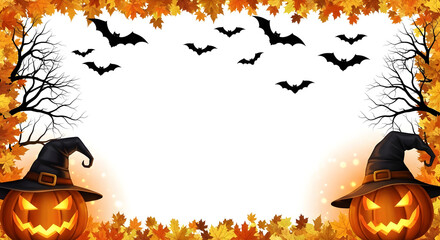 Create a festive atmosphere with this Halloween design. Perfect for invitations, social media, and holiday promotions. Evokes the spirit of autumn with its spooky charm.