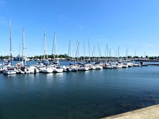 Lorient, August 2025 - Visit the beautiful city of Lorient in Brittany - View of the port
