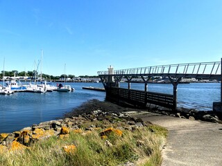 Lorient, August 2025 - Visit the beautiful city of Lorient in Brittany - View of the port
