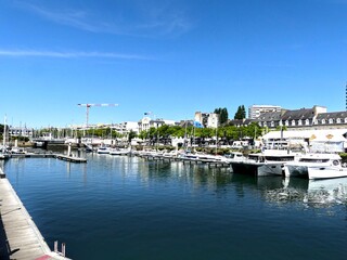 Lorient, August 2025 - Visit the beautiful city of Lorient in Brittany - View of the port
