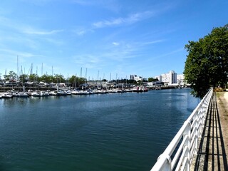 Lorient, August 2025 - Visit the beautiful city of Lorient in Brittany - View of the port
