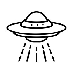 ufo on a white background