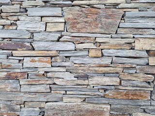 Rustic stone wall texture made of stacked natural rocks. Perfect background for design, 3D modeling, architecture, interiors, exteriors, game assets, and creative projects.
