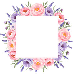 Floral Elegance: An exquisite floral arrangement of peonies and lavender. A perfect harmony of colors and textures creating a visual feast.