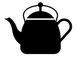 Kettle silhouette vector illustration,tea Kettle icon