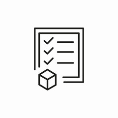 checklist delivery icon sign vector