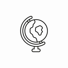 geography globe icon sign vector