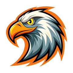 eagle head logo vector art