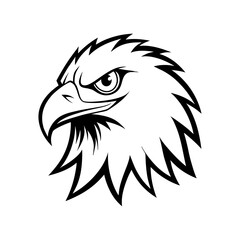eagle head line art vector
