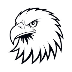 eagle head line art vector