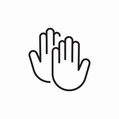 clap hands icon sign vector