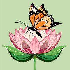 butterfly and flower