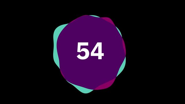  Second Counting Down 4K Dynamic Timer Countdown Animation for Video Editing