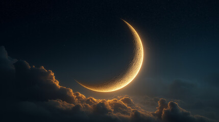 Fototapeta premium moon and clouds