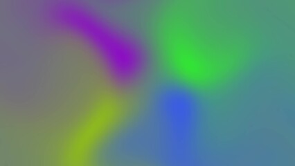 Abstract swirling blend of vibrant purple green and blue colors creating a soft gradient background