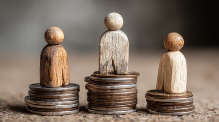 Wealth Distribution and Economic Gap Illustration