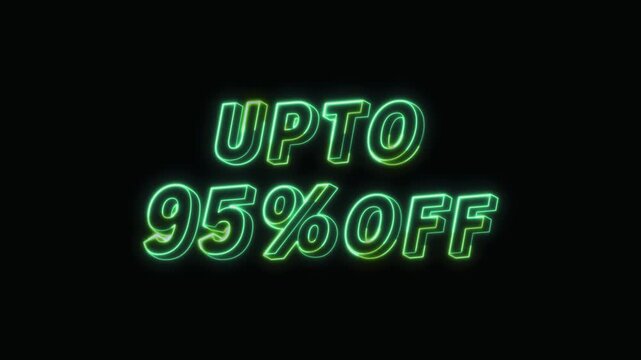  Up To 95% Off Neon Text Seamless Loop 4K with Black Background Animated Promotional Typography for Video Editing